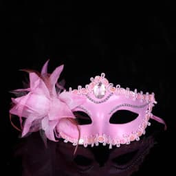 Dance Party Diamond Venetian Mask Feather Flower Wedding Carnival Performance Costume Sexy Lady Mask Masquerade Christmas