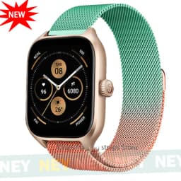 20mm 22mm Milanese band For Amazfit GTR/GTS-4-3-2-2e-Mini-Pro/stratos 2 Metal Magnetic Loop Bracelet Amazfit bip-U-S-3-Pro strap