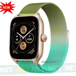 20mm 22mm Milanese band For Amazfit GTR/GTS-4-3-2-2e-Mini-Pro/stratos 2 Metal Magnetic Loop Bracelet Amazfit bip-U-S-3-Pro strap