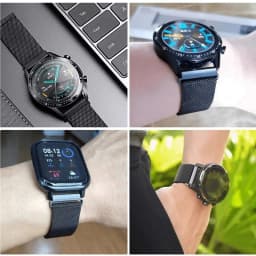 20mm 22mm Milanese band For Amazfit GTR/GTS-4-3-2-2e-Mini-Pro/stratos 2 Metal Magnetic Loop Bracelet Amazfit bip-U-S-3-Pro strap