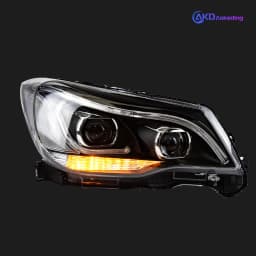 AKD Head Lamp for SUBARU Forester LED Headlight 2013-2018 Headlights Forester DRL Turn Signal High Beam Angel Eye Projector Lens