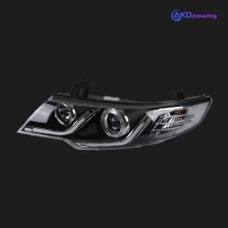 AKD Head Lamp for Kia Forte LED Headlight 2009-2015 Headlights Kia Forte DRL Turn Signal High Beam Angel Eye Projector