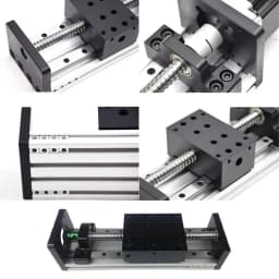 Linear Guid Double Square Sliding Table SFU 1204/1605/1610 Block Carriage Ball Screw Platform XYZ Motion Stage 4PCS Sliders