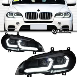 AKD Head Lamp for BMW E70 LED Headlight 2007-2013 Headlights X5 DRL Turn Signal High Beam Angel Eye Projector Lens