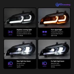 AKD Head Lamp for BMW E70 LED Headlight 2007-2013 Headlights X5 DRL Turn Signal High Beam Angel Eye Projector Lens