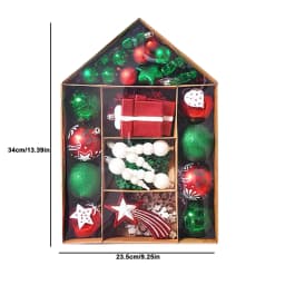 Christmas Tree Balls Hanging 25pcs Christmas Ball Ornaments Glittering Christmas Baubles PVC White Gold Ball Decorations Set