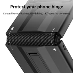For Samsung Galaxy Z Flip 4 Foldable Super Running Anti-fall Full Shell Easy to Fold with Stand Cover