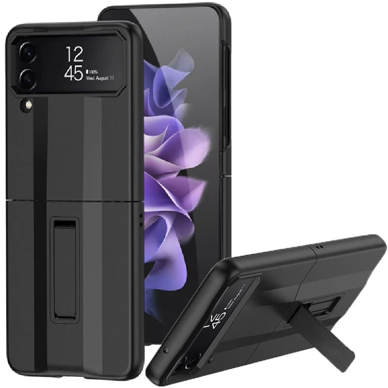 For Samsung Galaxy Z Flip 4 Foldable Super Running Anti-fall Full Shell Easy to Fold with Stand Cover