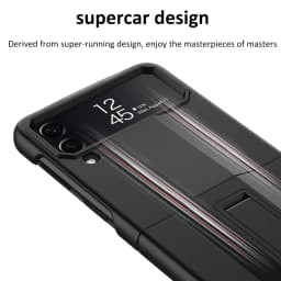 For Samsung Galaxy Z Flip 4 Foldable Super Running Anti-fall Full Shell Easy to Fold with Stand Cover