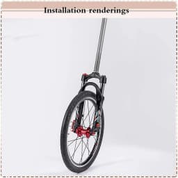 BUCKLOS Folding Bike Fork Oil Suspension 20 Inch Bicycle Fork 9*100mm Quick Release MTB BMX Forks 20in Bicycle Front Forks