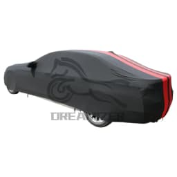Universal For Ford Mustang Shelby GT500 Satin Stretch Indoor Car Cover Dustproof Custom Indoor Protection Car Case Cover