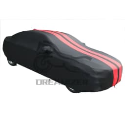 Universal For Ford Mustang Shelby GT500 Satin Stretch Indoor Car Cover Dustproof Custom Indoor Protection Car Case Cover