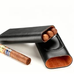 GALINER Luxury Cigar Box With Cutter Clipper Professional Portable Humidor Leather Tube Cigar Case Travel