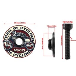 NEW Bike Stem Cap Stem Top Cap Aluminum Bicycle Headset Top Cap Personalise Headset Cover Stem ForMTB BMX Road Bike 1.13inch