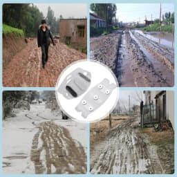 Ice Crampons For Boots Anti Slip Snow Traction Cleats For Shoes Outdoor Silicone Grips Crampons Spikes For Walking Jogging