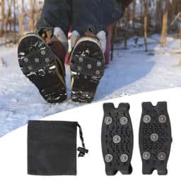 Ice Crampons For Boots Anti Slip Snow Traction Cleats For Shoes Outdoor Silicone Grips Crampons Spikes For Walking Jogging