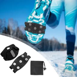 Ice Crampons For Boots Anti Slip Snow Traction Cleats For Shoes Outdoor Silicone Grips Crampons Spikes For Walking Jogging