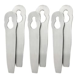 6pcs Brush Cutter Metal Blade For Polycut Lawn Mower Electric Cordless Grass Trimmer Strimmer Cutter Blade Garden Park side