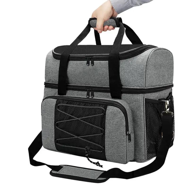 Bowling Ball Bag 2 Balls Bowling Tote Bag Bowling Ball Holder With Padded Compartments Extra Space For A Single Pair Of Bowling