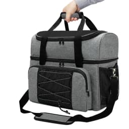 Bowling Ball Bag 2 Balls Bowling Tote Bag Bowling Ball Holder With Padded Compartments Extra Space For A Single Pair Of Bowling