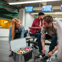 Bowling Ball Bag 2 Balls Bowling Tote Bag Bowling Ball Holder With Padded Compartments Extra Space For A Single Pair Of Bowling