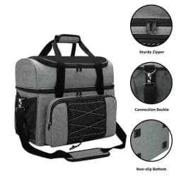 Bowling Ball Bag 2 Balls Bowling Tote Bag Bowling Ball Holder With Padded Compartments Extra Space For A Single Pair Of Bowling
