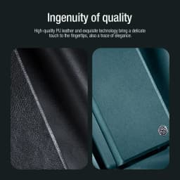 NILLKIN Qin Flip Leather Case for Samsung Galaxy Z Fold 5 with S-Pen Pocket Slide Camera Lens Cover Full Protection Phone Case