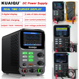 AC to DC Lab Power Supply 30V 10A Adjustable Bench Power Source 60V 5A 120V 3A For Mobile Phone Repair Battery USB Fast Charging