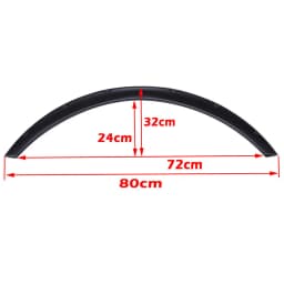4pcs 3.5" Car SUV Off-road Car SUV Off-road Fender Flare Wheel Arch Protector Wheel Eyebrow Fender Mudguards For Honda Civic