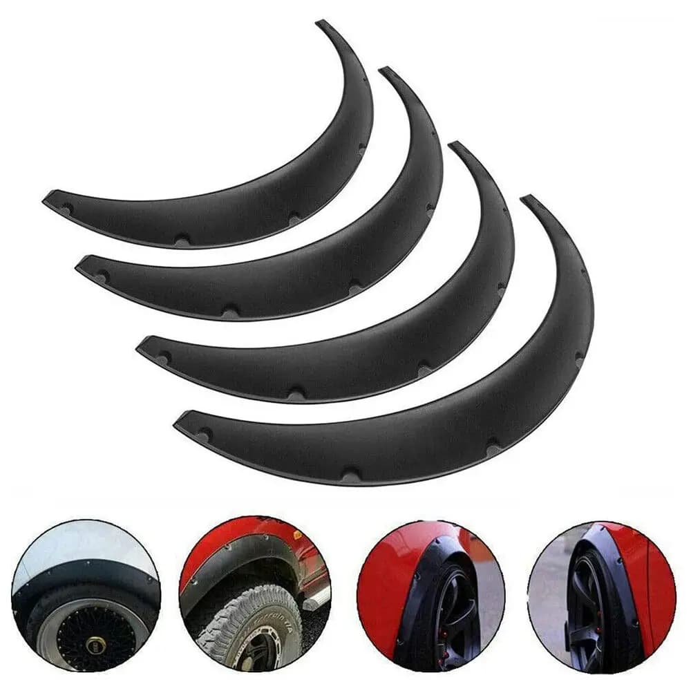 4pcs 3.5" Car SUV Off-road Car SUV Off-road Fender Flare Wheel Arch Protector Wheel Eyebrow Fender Mudguards For Honda Civic