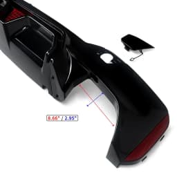 G30 CS Style Rear Bumper Diffuser With LED Light M Sport Diffusor For BMW 5 Series G30 G31 G38 2018-2022 530i 540i