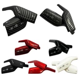 2pcs For Tesla Model 3 / Y Gear Shift Cover Wiper Car Gear Lever Protection Sleeve Gear Handle Steering Wheel Covers