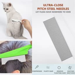 Tick Comb Lice And Flea Brush 2 Pcs Pet Hair Removal And Grooming Tool Pet Supplies Flea Removal Comb For Puppy Cat Dog
