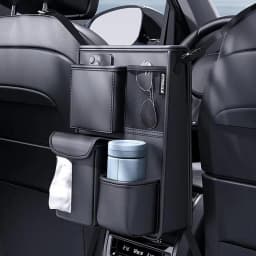 Car Front Seats Between Storage Bag Auto Seat Back Handbag Holder Tissue Box With Multiple Pockets Car Seat Organizer Bag