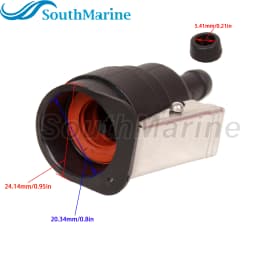 Boat Motor 65750-94404 18-80418 Fuel Line Hose Connector for Suzuki DT4-DT140, 5/16’’(8mm), Internal ID:13mm, Engine Side Female