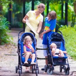 Baby Stroller Connectors Detachable Double Cart Connector Lightweight Double Stroller Adapter Adjustable Reusable Twin Pushchair