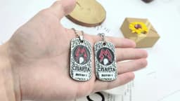 Game Metro Exodus 2033 Keychain Spartan Rangers Logo Keyring Dog Tag Skull Pendant for Women Men Jewelry