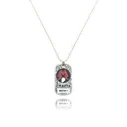 Game Metro Exodus 2033 Keychain Spartan Rangers Logo Keyring Dog Tag Skull Pendant for Women Men Jewelry