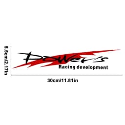 Racing Development Car Sticker Personality Trend Power's Racing Development Sports Sticker Car Reflective Waterproof Decal