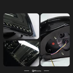 AKD Tail Lamp for Toyota Vios LED Tail Light 2008-2013 Vios Rear Fog Brake Turn Signal Automotive Accessories