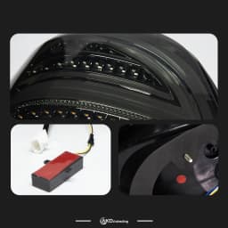 AKD Tail Lamp for Toyota Vios LED Tail Light 2008-2013 Vios Rear Fog Brake Turn Signal Automotive Accessories