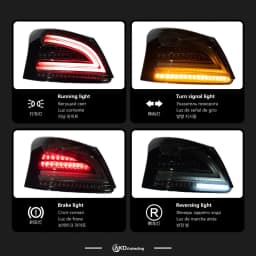 AKD Tail Lamp for Toyota Vios LED Tail Light 2008-2013 Vios Rear Fog Brake Turn Signal Automotive Accessories