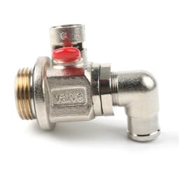 Engine Oil Drain Valve (27mm-2.0) & L-Shaped Hose End L-002 COMBO PACK