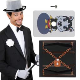 Magic Tricks Kit Ghost Escape Board Simple Magic Novelty Toys Wooden Creative Gift for Stage Magic Show Suitable for Beginners