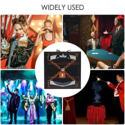 Magic Tricks Kit Ghost Escape Board Simple Magic Novelty Toys Wooden Creative Gift for Stage Magic Show Suitable for Beginners