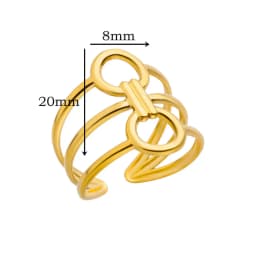 316L Stainless Steel Ring for Women Gold Color Rings Female Vintage Wedding Jewelry 2024 Trendy Accessories Birthday Gift Anillo