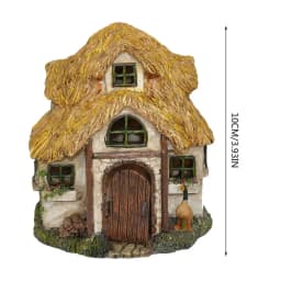 Fairy Garden House Wooden Mini Fairy Window Door Decoration Tree House Accessories For Garden Porch Patio Wall Porch Fence Tree