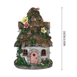 Fairy Garden House Wooden Mini Fairy Window Door Decoration Tree House Accessories For Garden Porch Patio Wall Porch Fence Tree