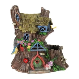 Fairy Garden House Wooden Mini Fairy Window Door Decoration Tree House Accessories For Garden Porch Patio Wall Porch Fence Tree