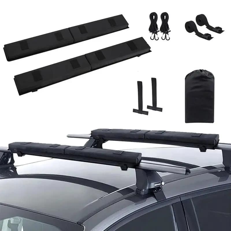 Car Roof Luggage Soft Rack Pads Light Duty Car Roof Rack Cushion Pads For Kayak Canoe Surfboard Paddle Snowboard Sups Board
